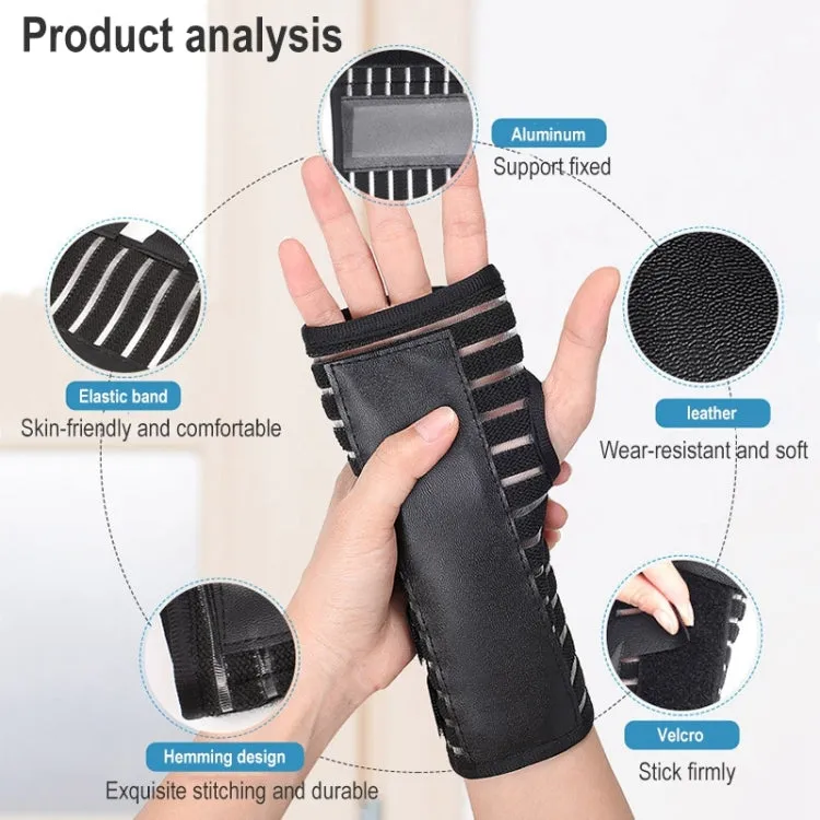 025 Joint Sprain Protection Fixed Support Comfortable Adjustment Support Protector, Size:L(Black-Right)