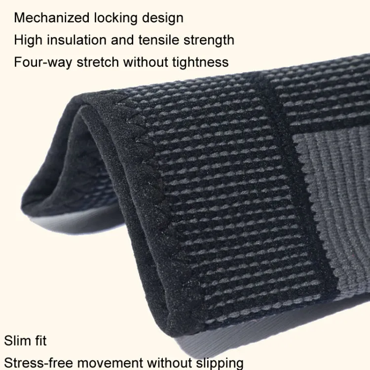 1pair Anti-Slip Compression Straps Keep Warm And Lengthen Knee Pads, Size: S(Warm Green)