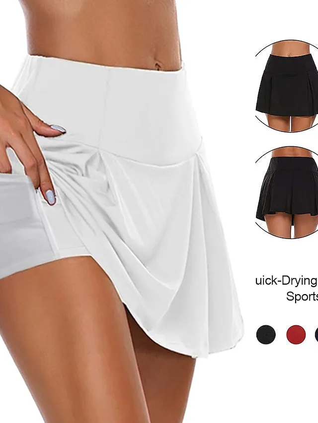 2-in-1 Women's Tennis and Golf Skort with Side Pockets