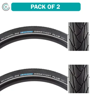 2 Pack Schwalbe Marathon Plus Performance Twin SmartGuard 26x1.35 Wire TPI 100 11100760