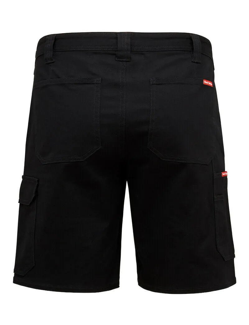 2 x Mens Hard Yakka Core Basic Stretch Drill Cargo Short Black Y05067