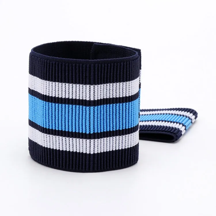 2pcs Mountain Bike Bicycle Outdoor Cycling Belt Striped Legs With Elastic Band(Blue)