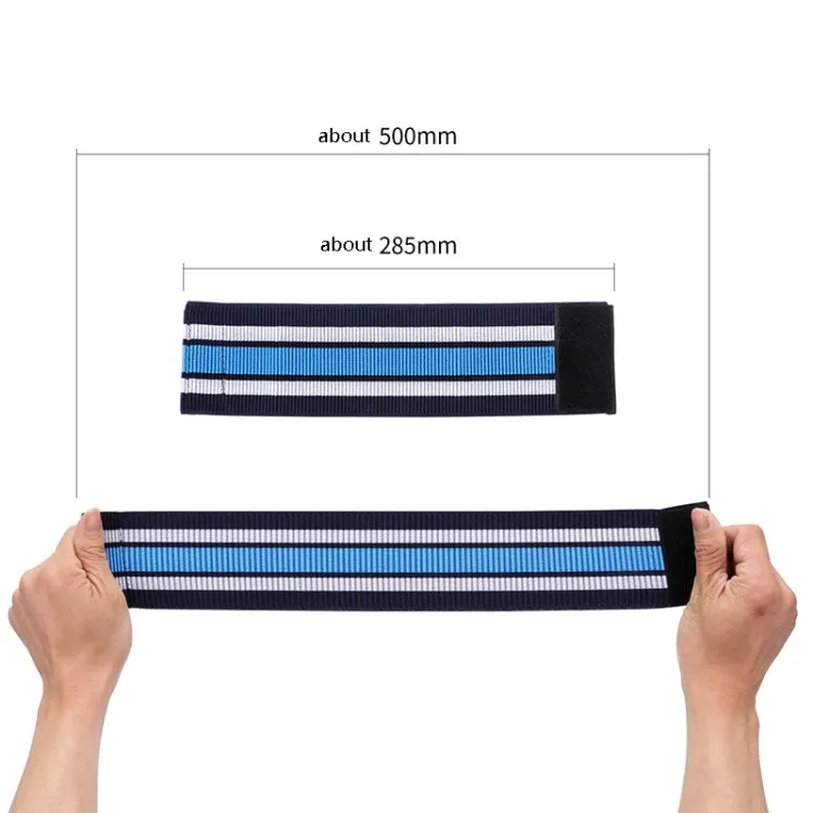 2pcs Mountain Bike Bicycle Outdoor Cycling Belt Striped Legs With Elastic Band(Blue)