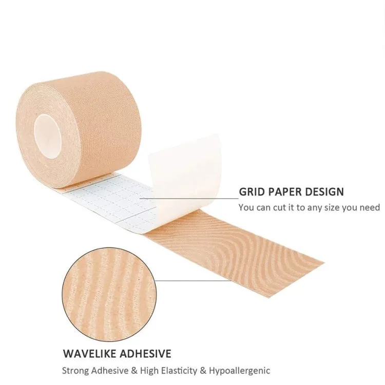 3 PCS Muscle Tape Physiotherapy Sports Tape Basketball Knee Bandage, Size: 2.5cm x 5m(Skin Color)