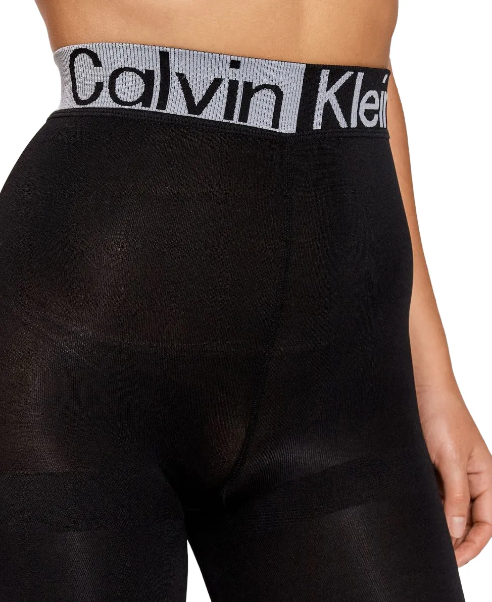 3 x Womens Calvin Klein Black Slim Fit Pull On High Rise Leggings