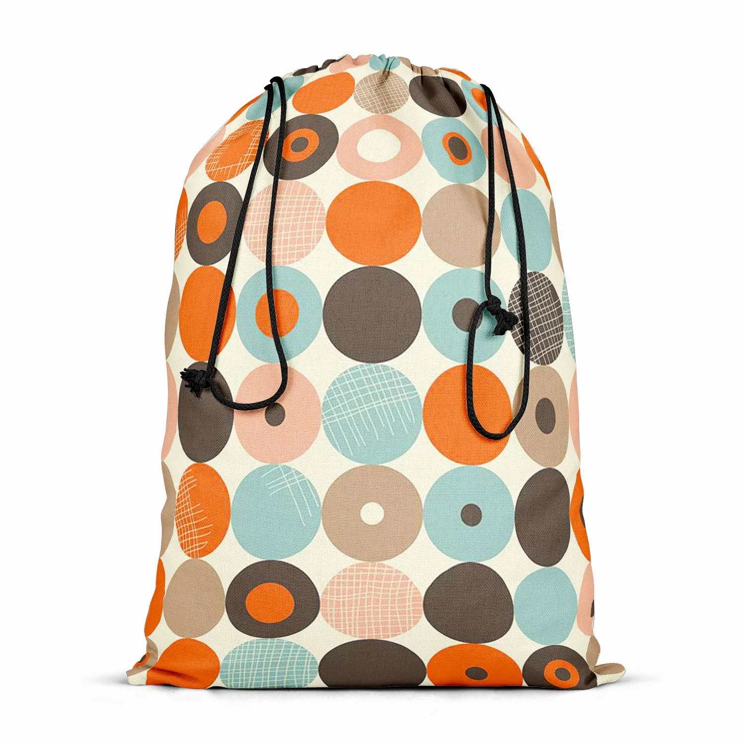 Abstract Retro D2 Reusable Sack Bag | Bag for Gym, Storage, Vegetable & Travel