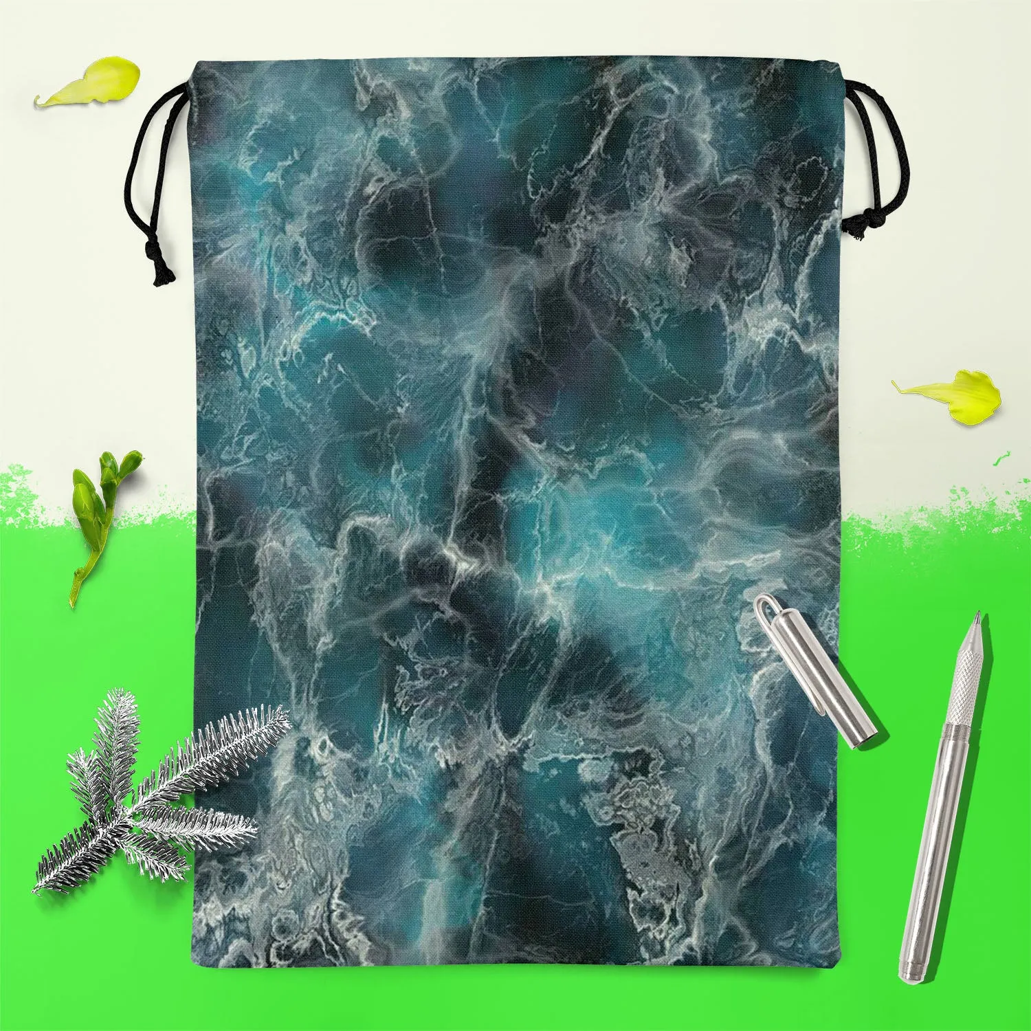 Abstract Surface D2 Reusable Sack Bag | Bag for Gym, Storage, Vegetable & Travel