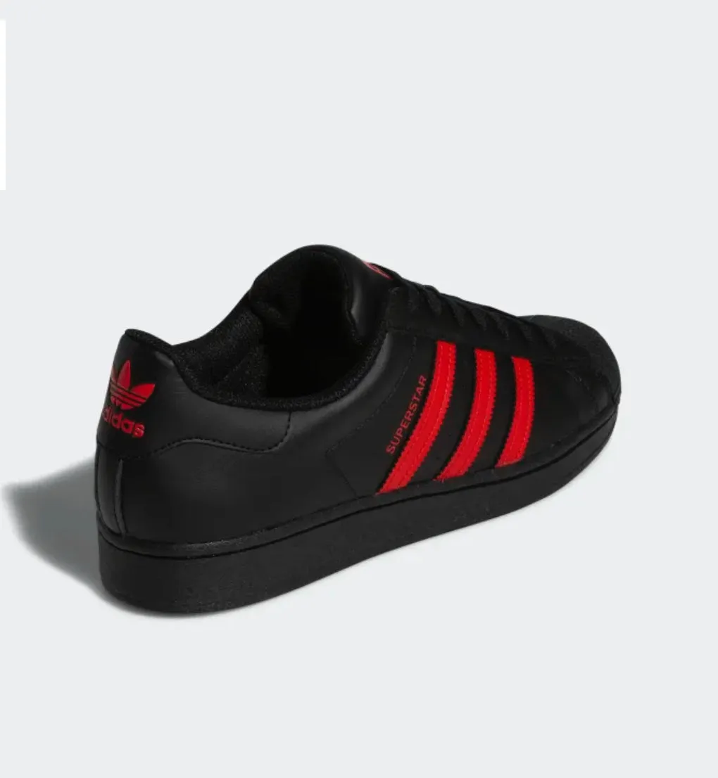 Adidas Original SUPERSTAR FOUNDATION Men’s - BLACK / RED