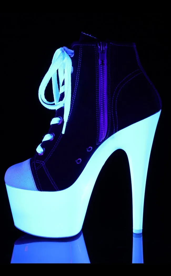 ADORE-700SK-02 Black & White UV Sneaker Heels