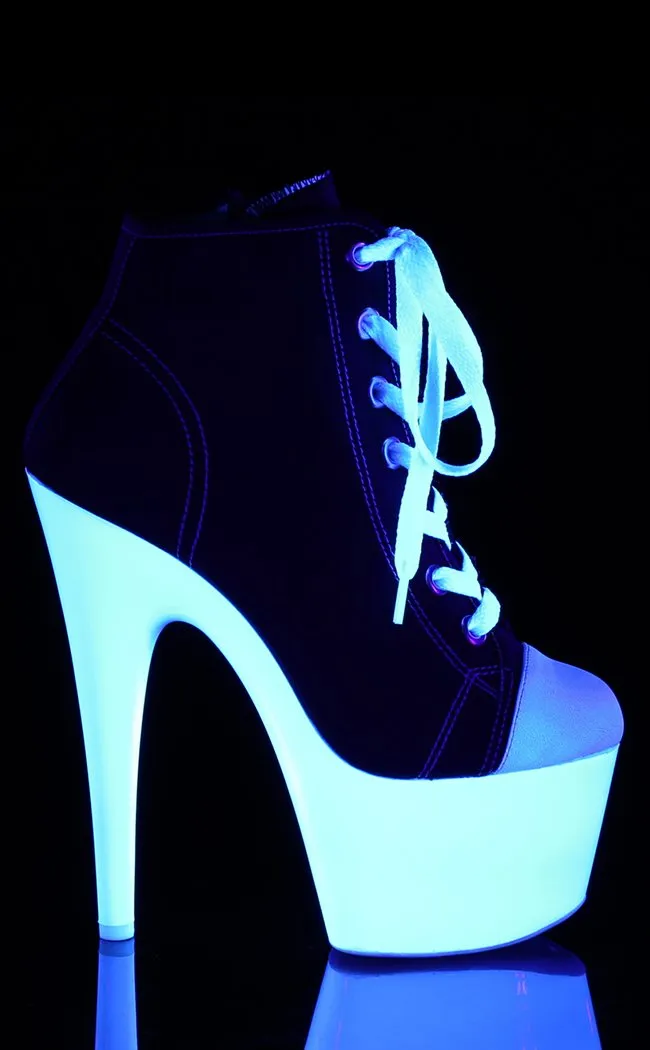 ADORE-700SK-02 Black & White UV Sneaker Heels