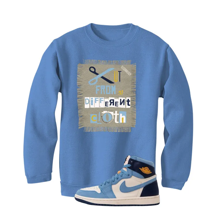 Air Jordan 1 High OG WMNS First in Flight Carolina Blue T-Shirt (Cut from a different cloth)| illcurrency