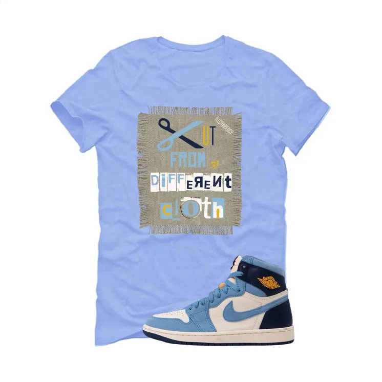 Air Jordan 1 High OG WMNS First in Flight Carolina Blue T-Shirt (Cut from a different cloth)| illcurrency