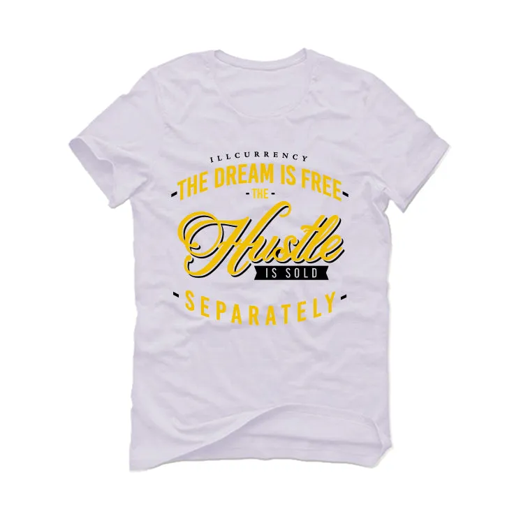 Air Jordan 1 High OG “Yellow Ochre” | illcurrency White T-Shirt (The dream is free)