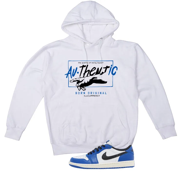 Air Jordan 1 Low OG Game Royal White T-Shirt (Authentic)| illcurrency