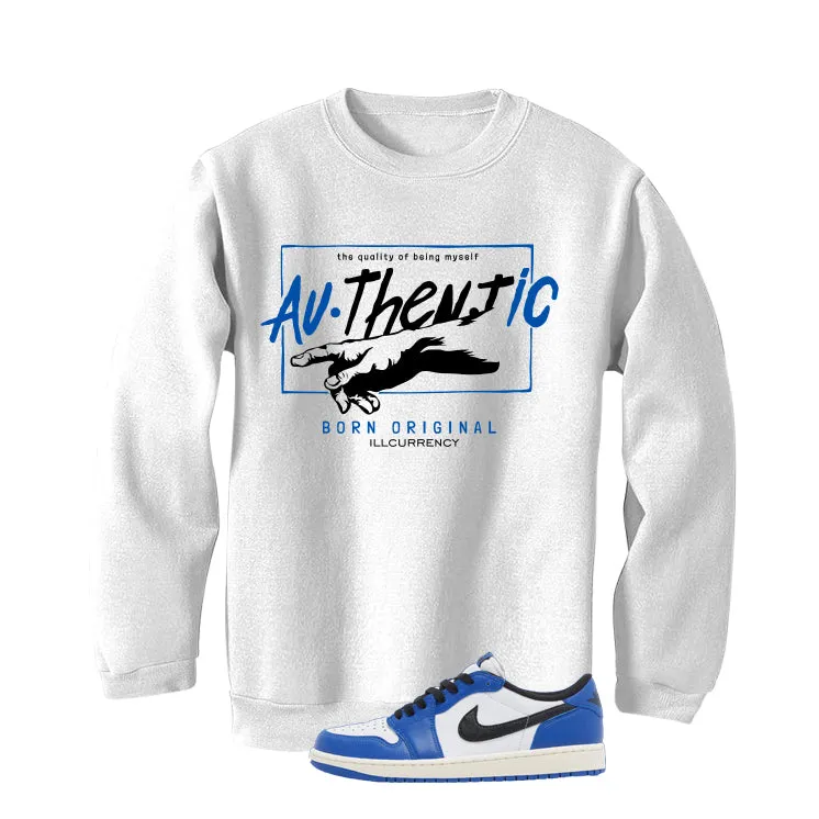 Air Jordan 1 Low OG Game Royal White T-Shirt (Authentic)| illcurrency