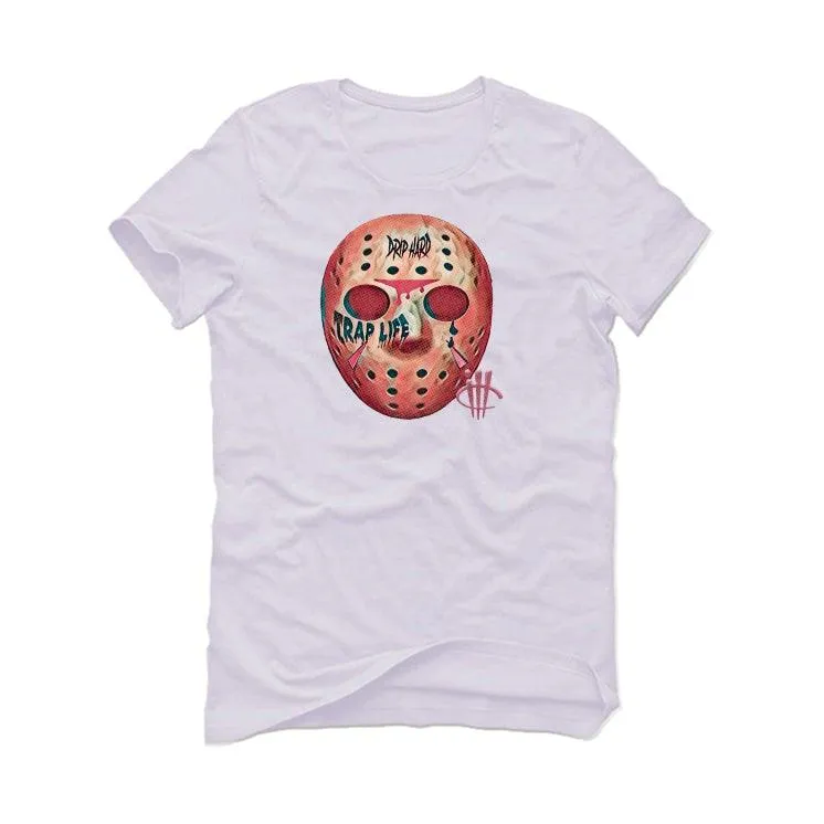 Air Jordan 3 “Rust Pink” 2021 White T-Shirt (HOCKEY MASK)