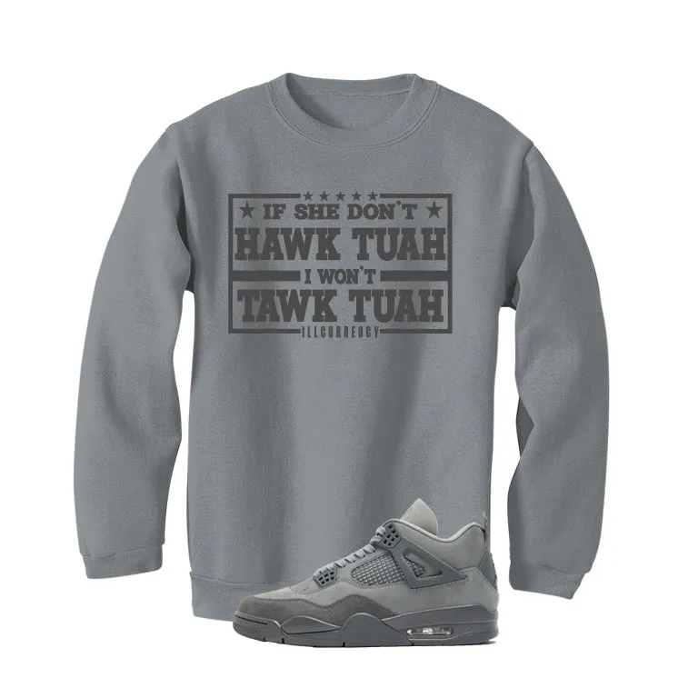 Air Jordan 4 Paris Olympics Grey T-Shirt (Hawk Tuah)| illcurrency