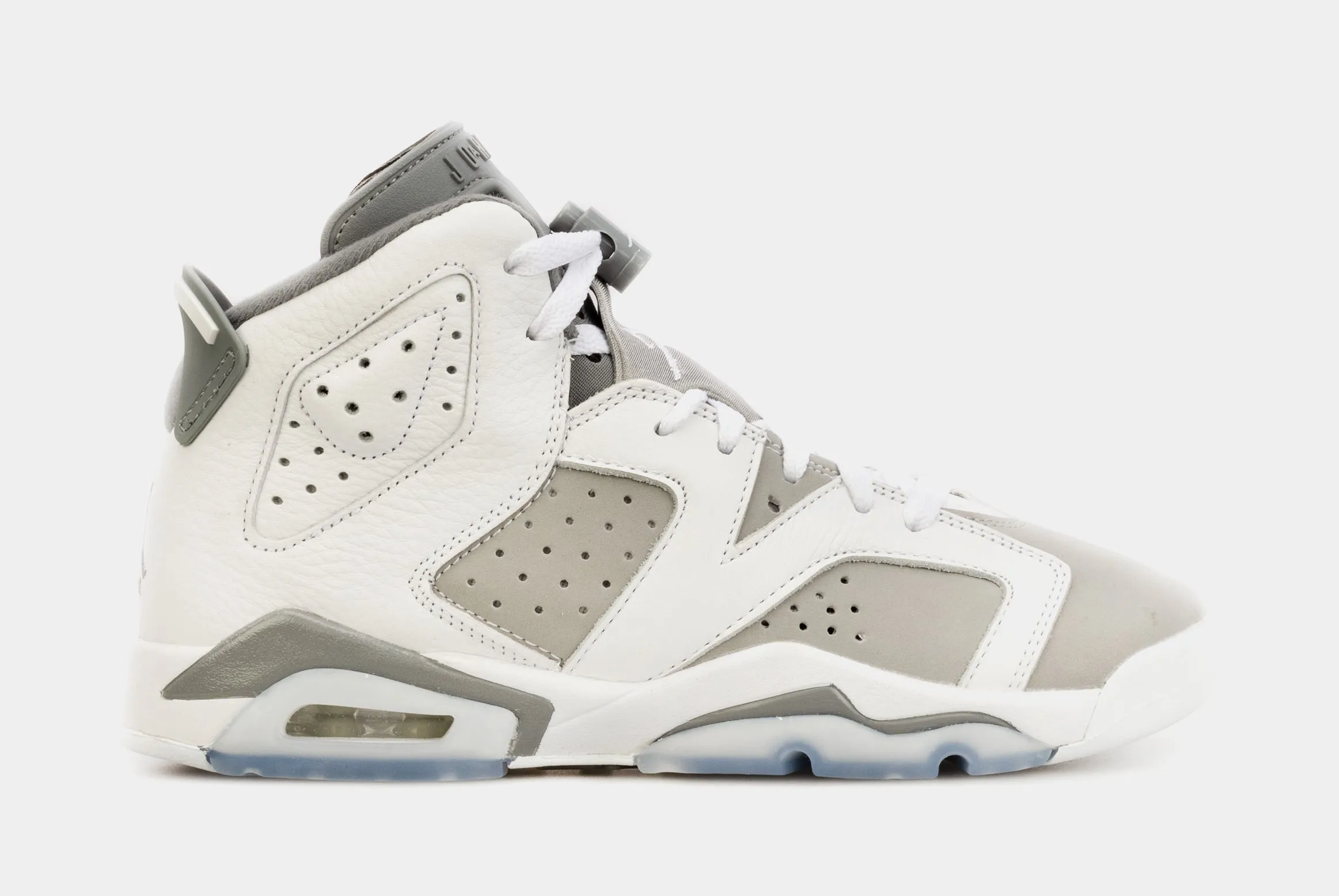 Air Jordan 6 Retro Cool Grey Grade School Lifestyle Shoes (White/Grey)