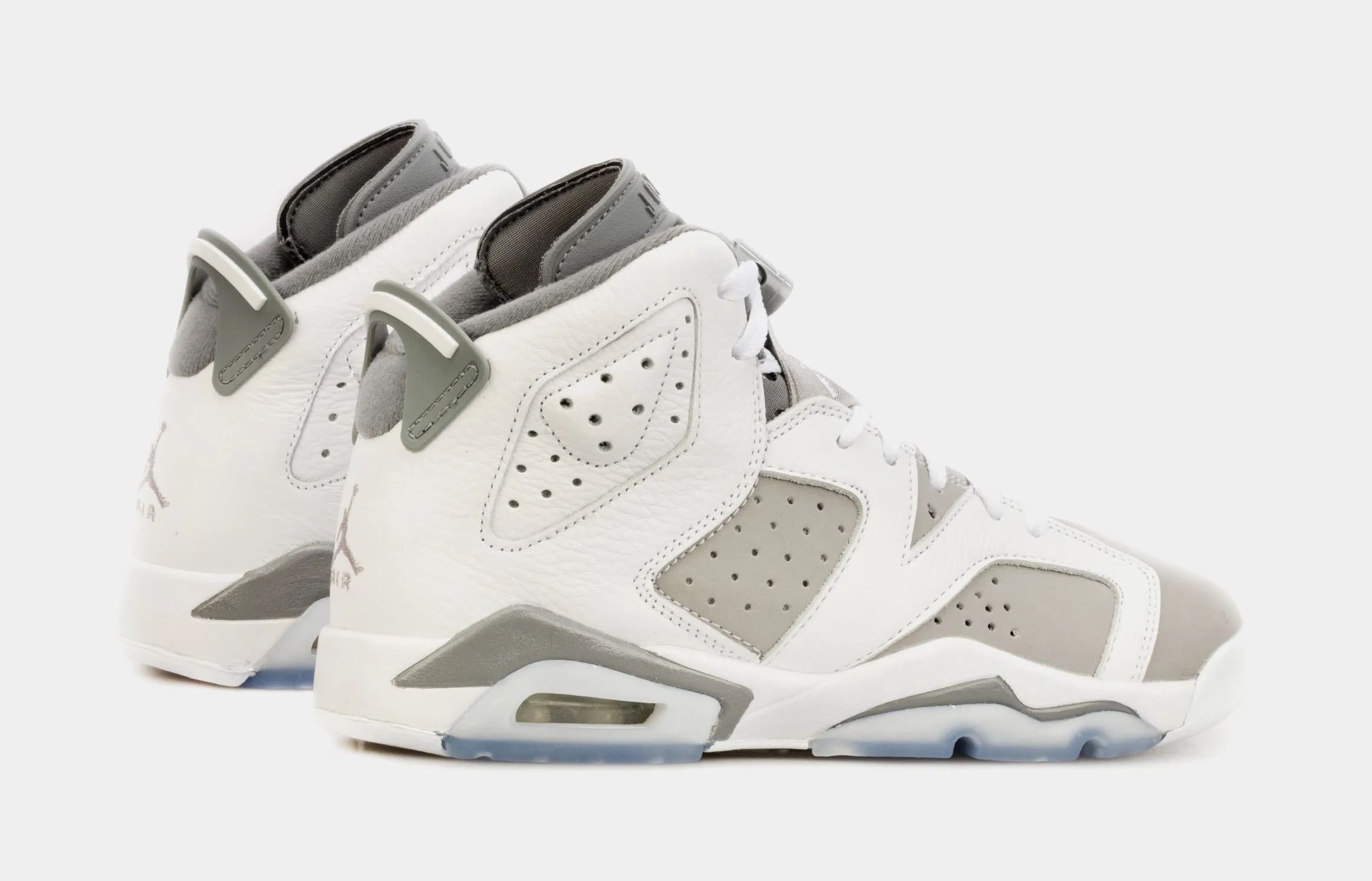 Air Jordan 6 Retro Cool Grey Grade School Lifestyle Shoes (White/Grey)