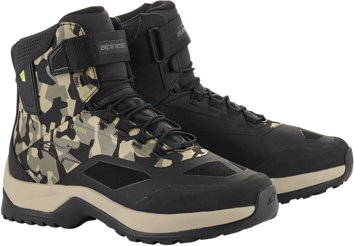 ALPINESTARS CR-6 Drystar? Shoes - Black/Brown/Green - US 14 2611020160914