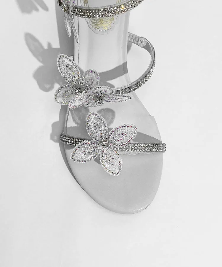 Althea Rhinestone Butterfly Sandals