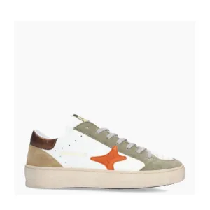 AMA BRAND SNEAKERS SLAM 2766 BIANCO-VERDE-ARANCIO