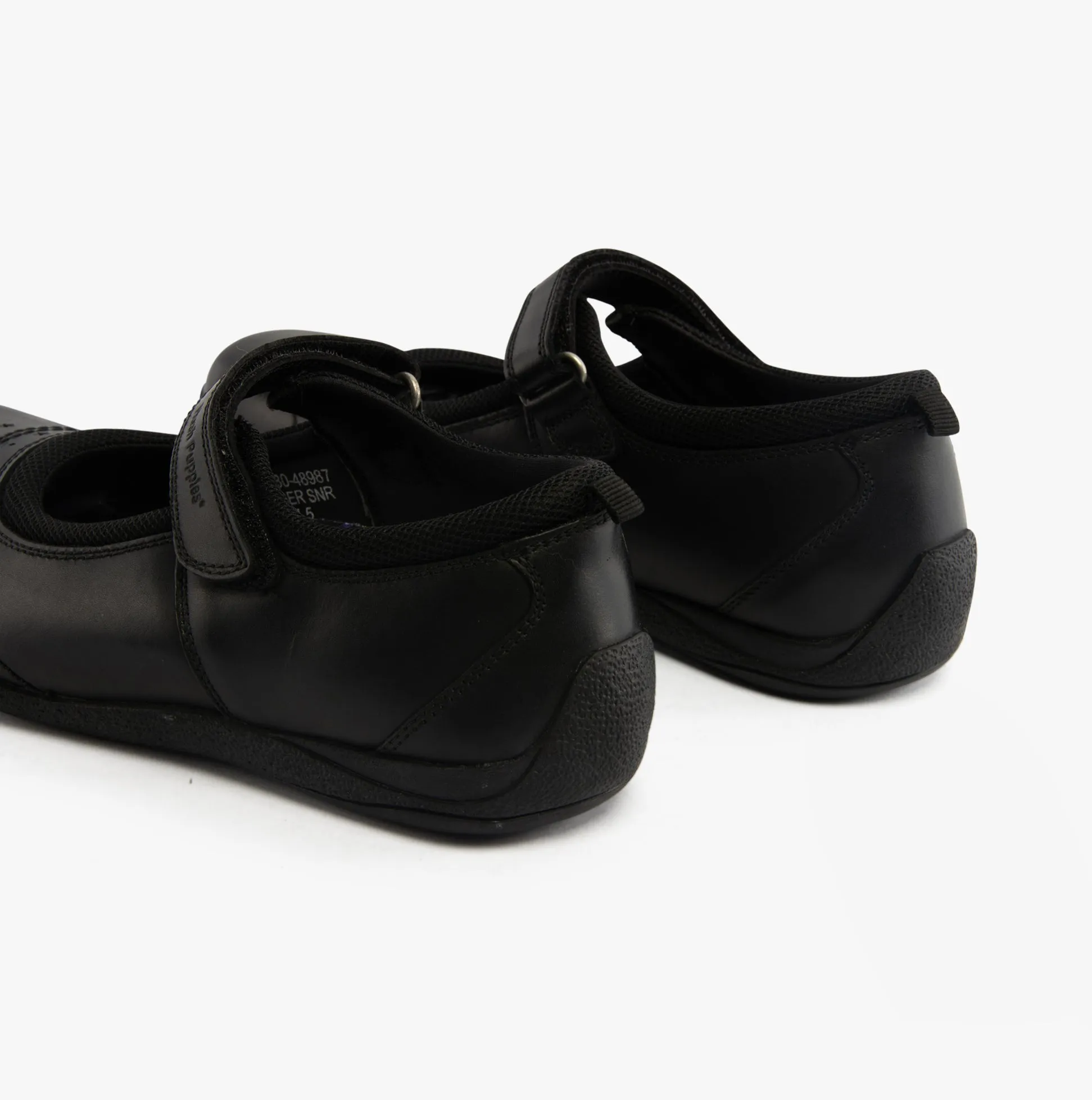 AMBER Girls School Shoes Black