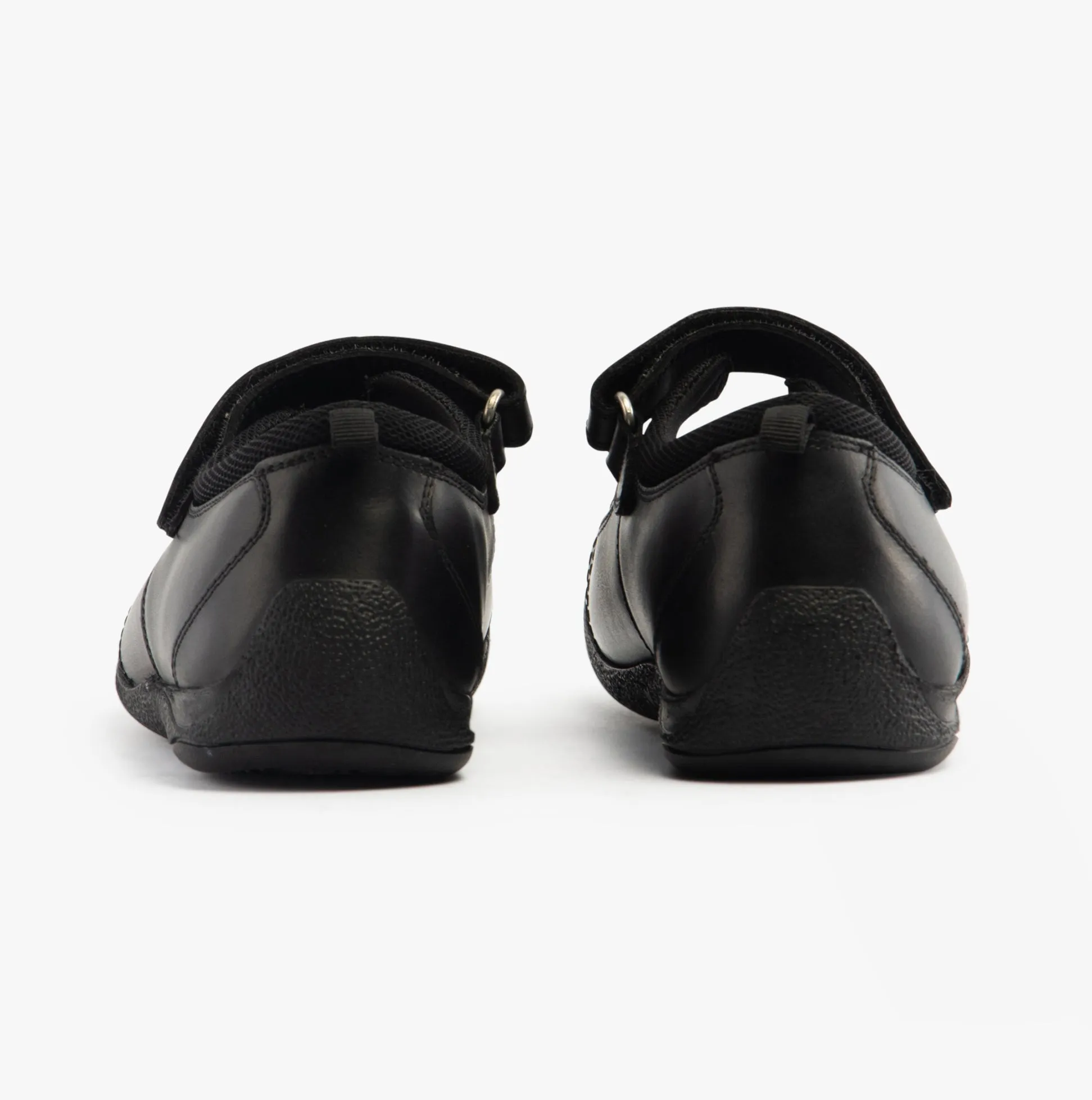 AMBER Girls School Shoes Black