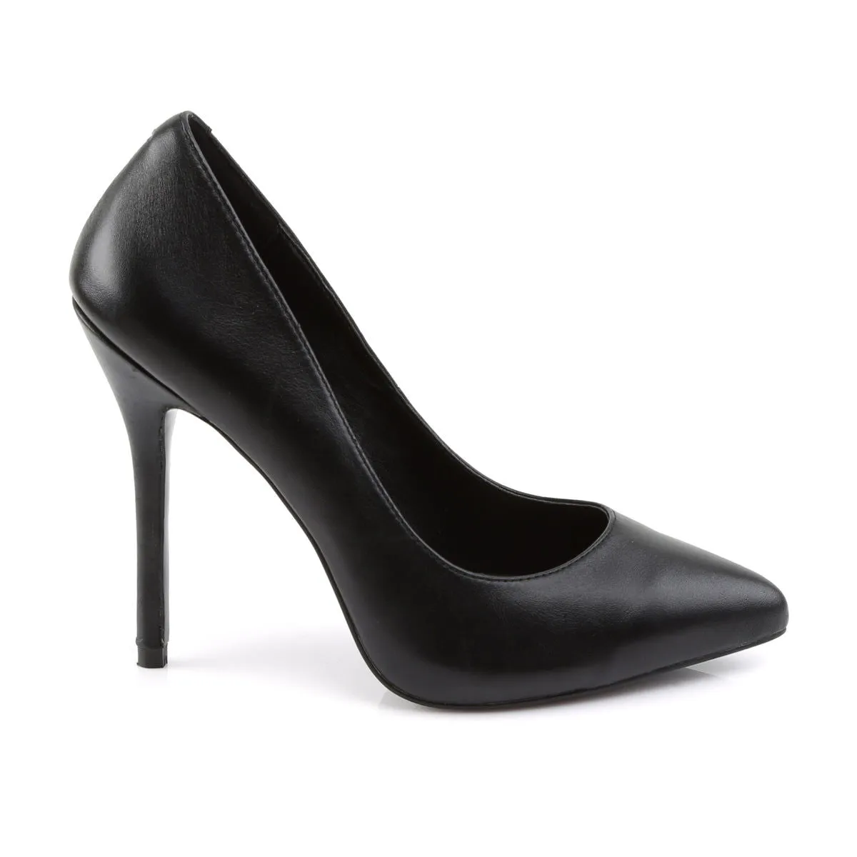 Amuse 20 Classic Pump with 5 inch heel - Matt Black