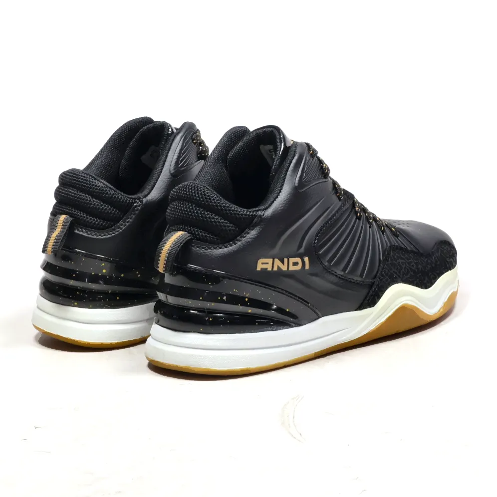 And1 High-Top Sneakers Leather Black Colour For Men