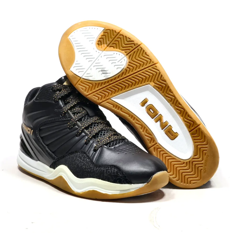 And1 High-Top Sneakers Leather Black Colour For Men