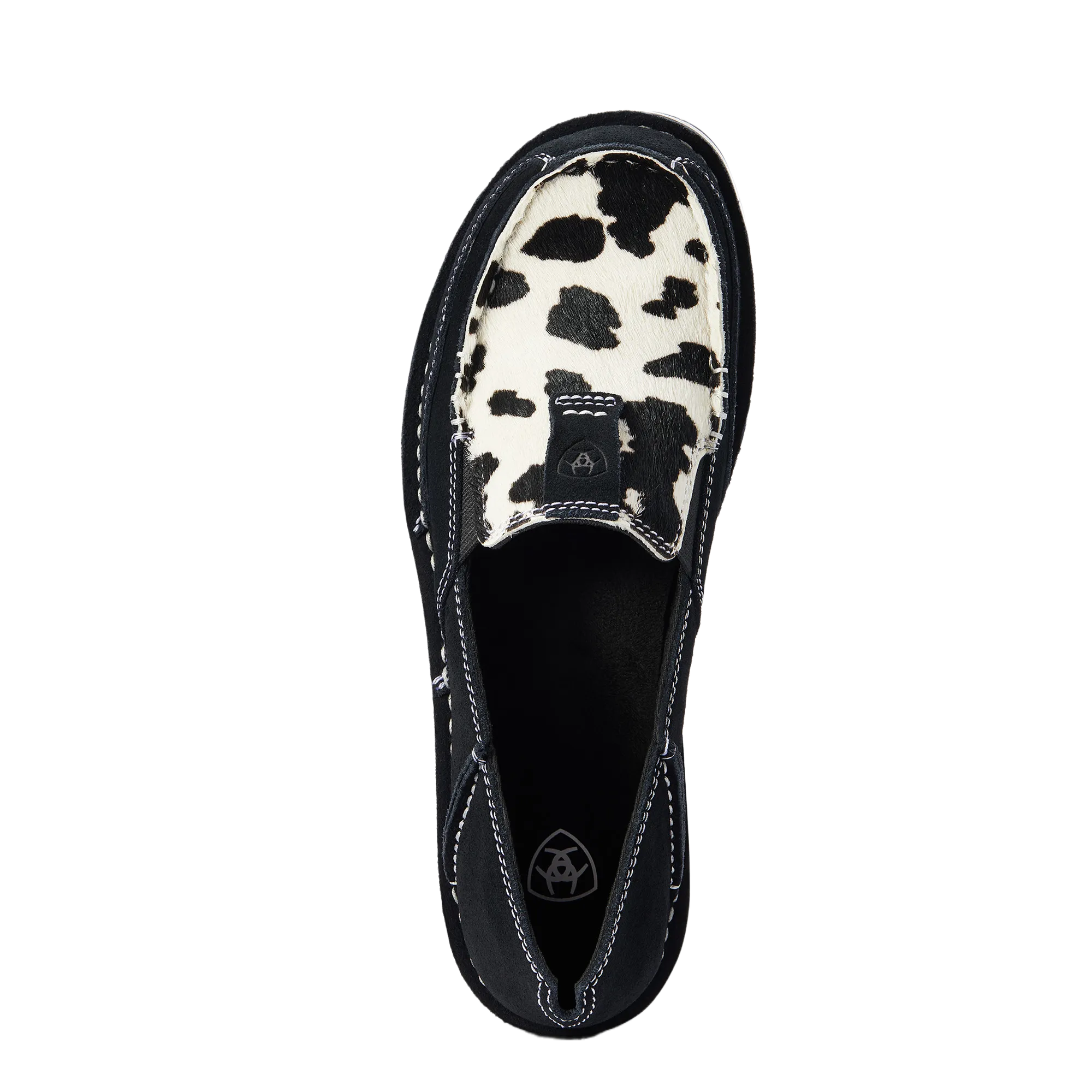 Ariat Ladies Cruiser Suede Black & White Hair On Shoes 10042529