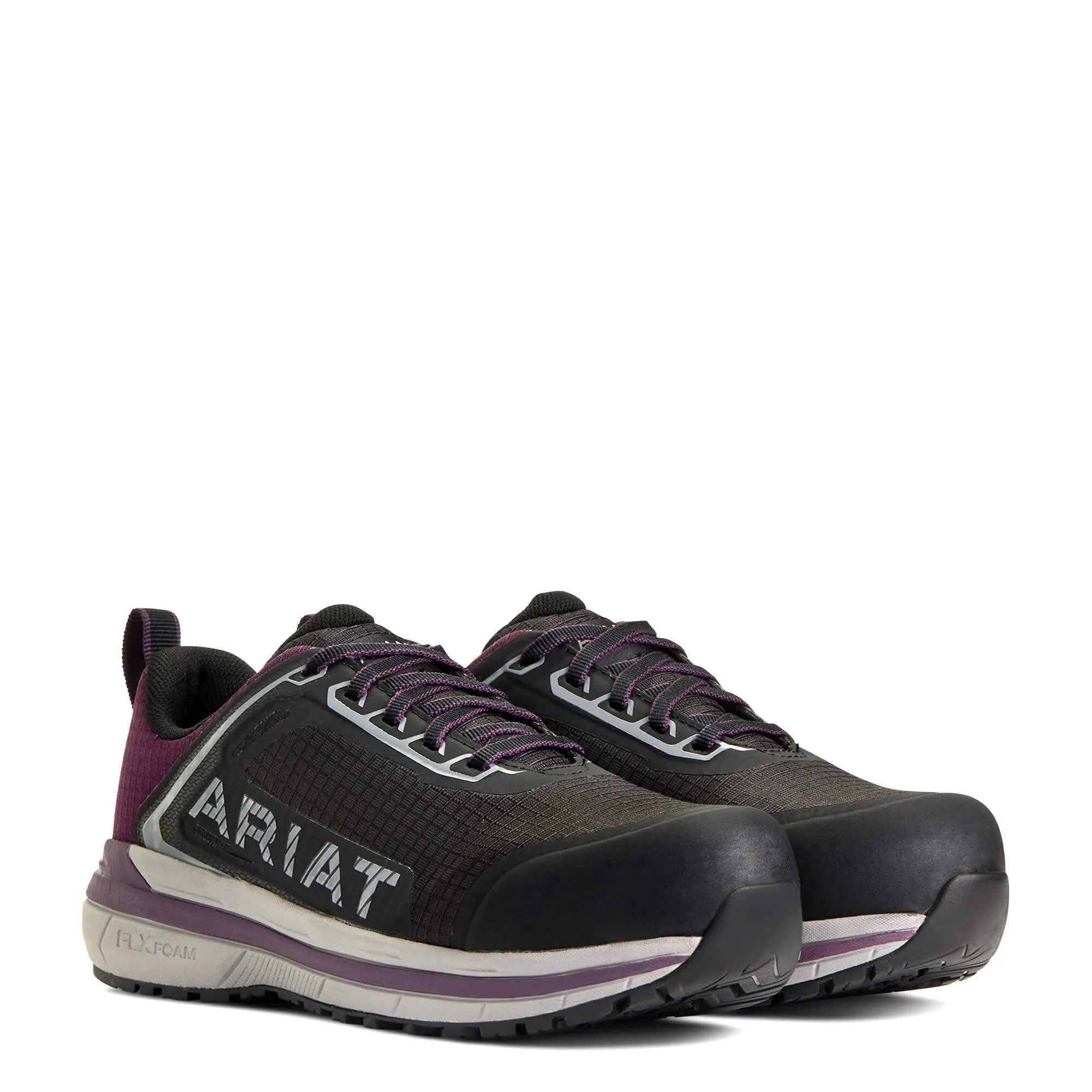 Ariat Women's Outpace™ Composite Toe Safety Shoe, Black/Shadow Purple