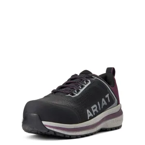 Ariat Women's Outpace™ Composite Toe Safety Shoe, Black/Shadow Purple