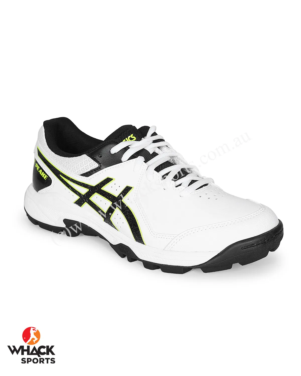 ASICS Gel Peake - Junior Rubber Cricket Shoes - White/Black