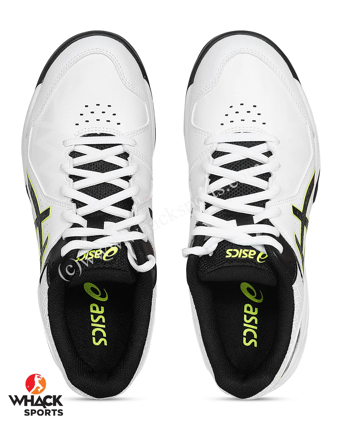 ASICS Gel Peake - Junior Rubber Cricket Shoes - White/Black