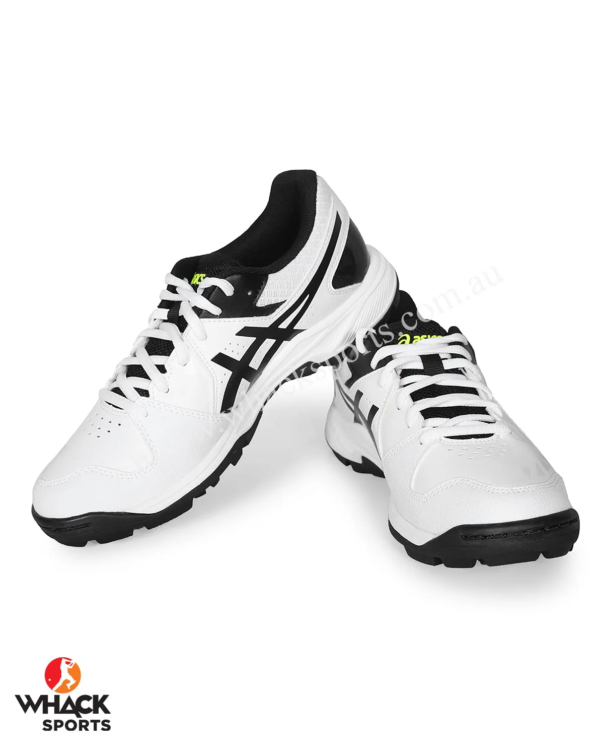 ASICS Gel Peake - Junior Rubber Cricket Shoes - White/Black