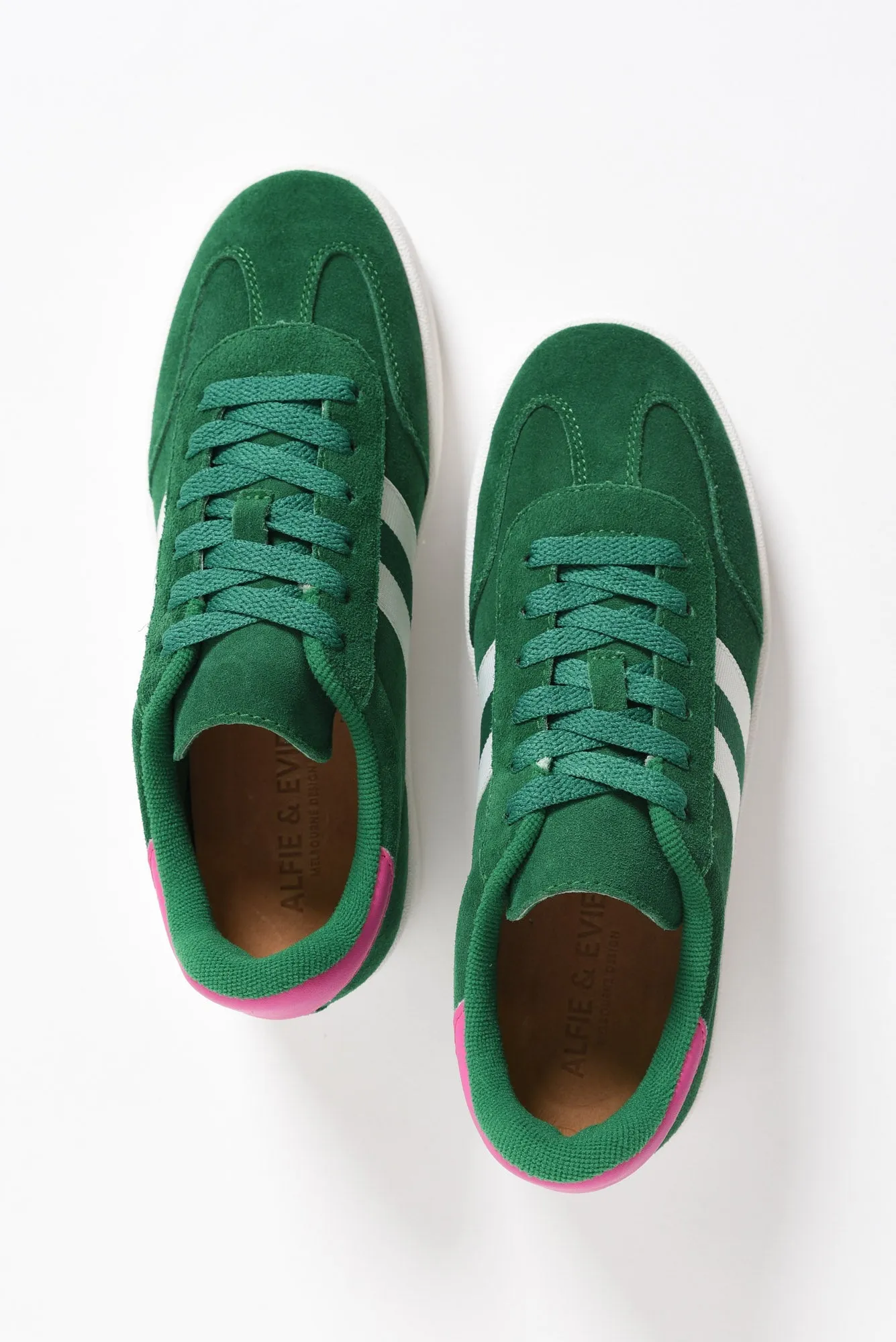 Attitude Green Suede Sneaker