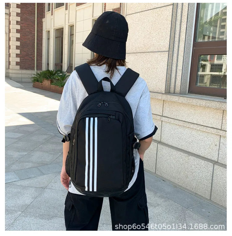 Autumn and Winter New Men's Backpack Sports Leisure Fitness Backpack Junior High School Lightweight and Large Capacity Schoolbag