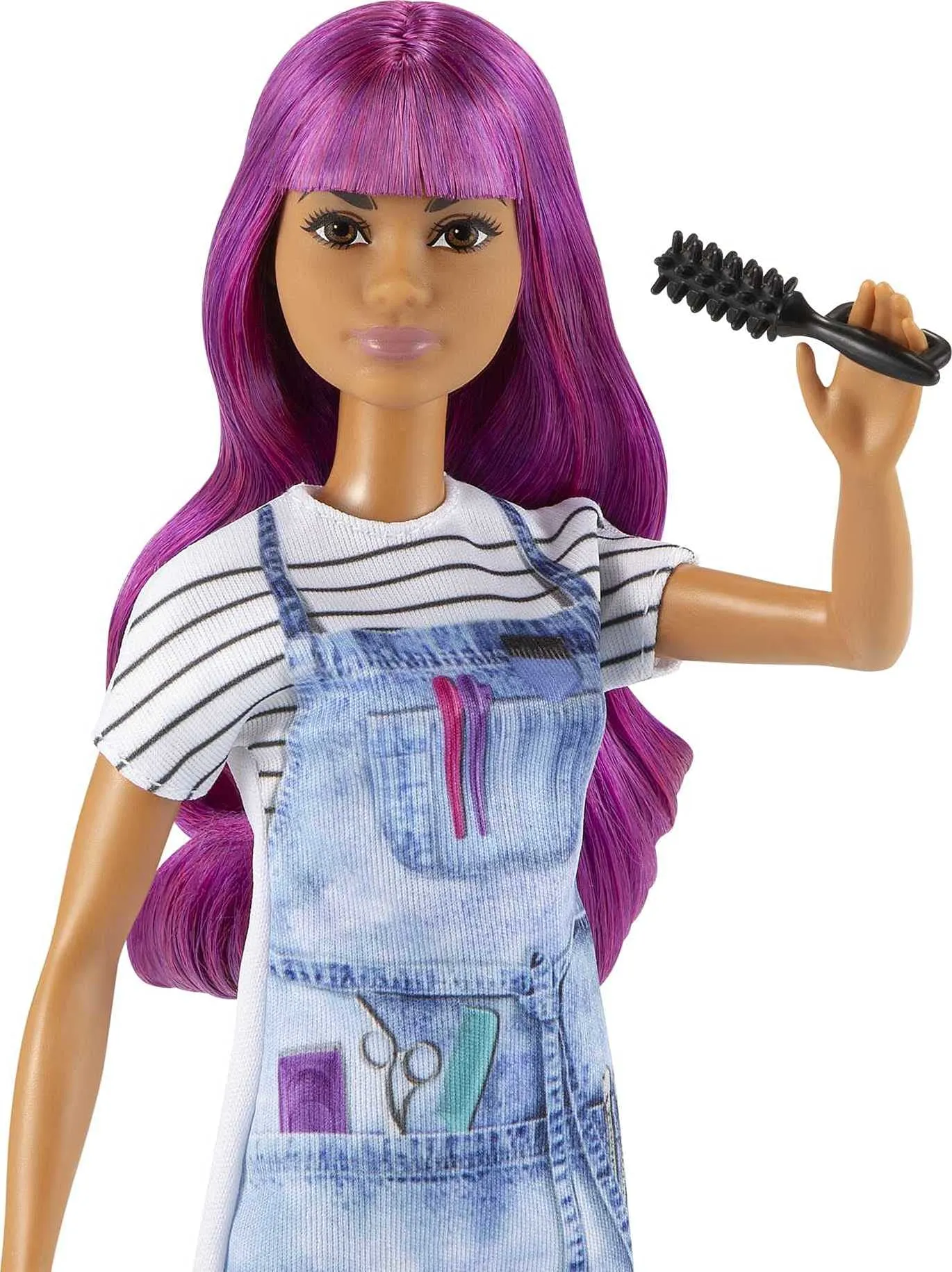 Barbie Salon Stylist Doll (12-in) with Purple Hair