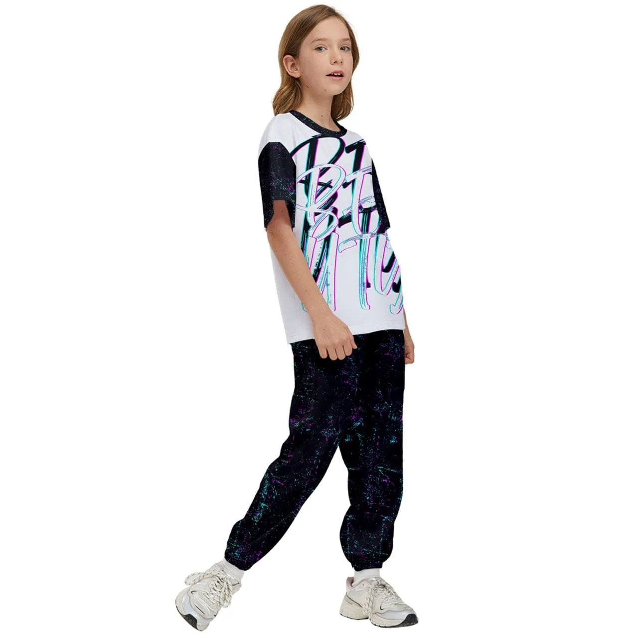 BEAUTY Kids' Tee and Pants Sports Set