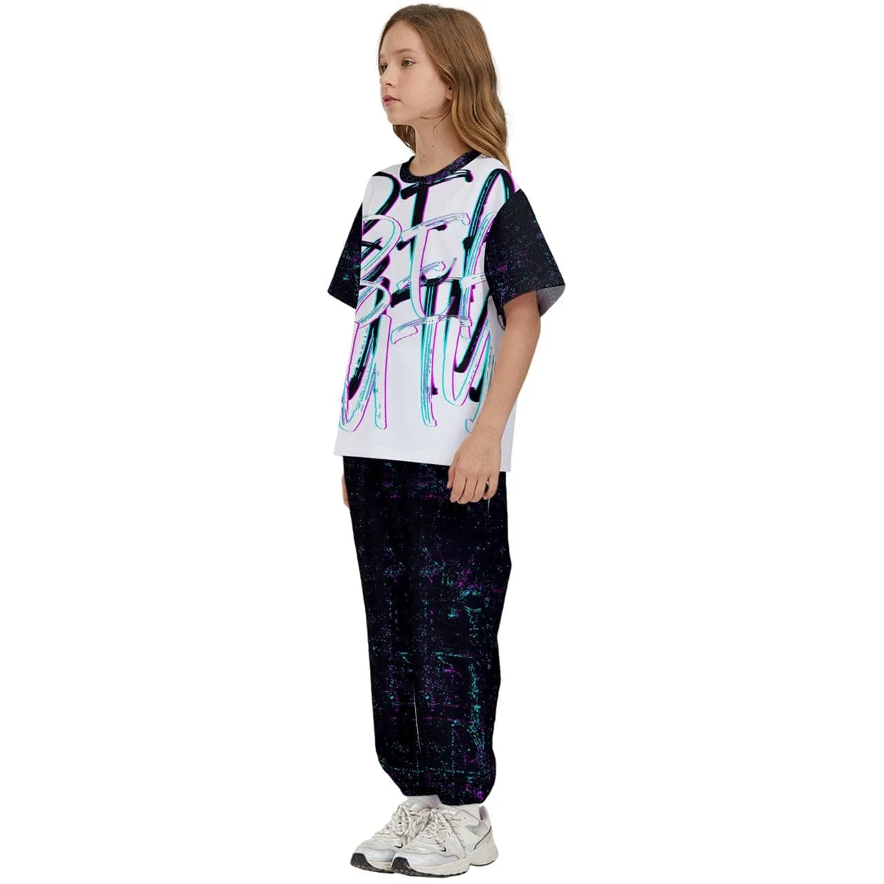 BEAUTY Kids' Tee and Pants Sports Set