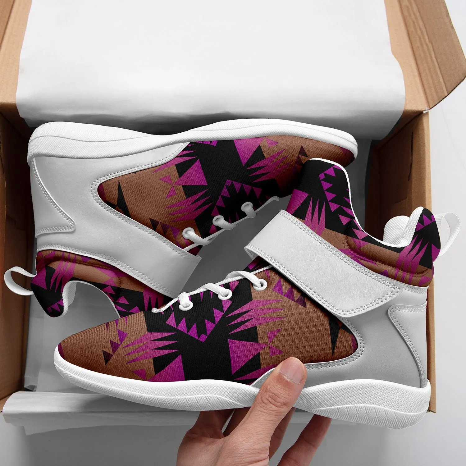 Between the Mountains Berry Ipottaa Basketball / Sport High Top Shoes