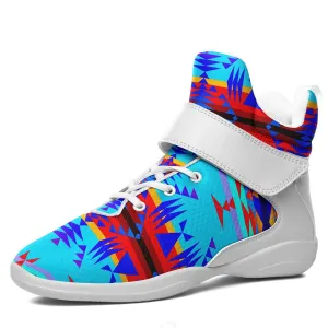 Between the Mountains Blue Ipottaa Basketball / Sport High Top Shoes - White Sole