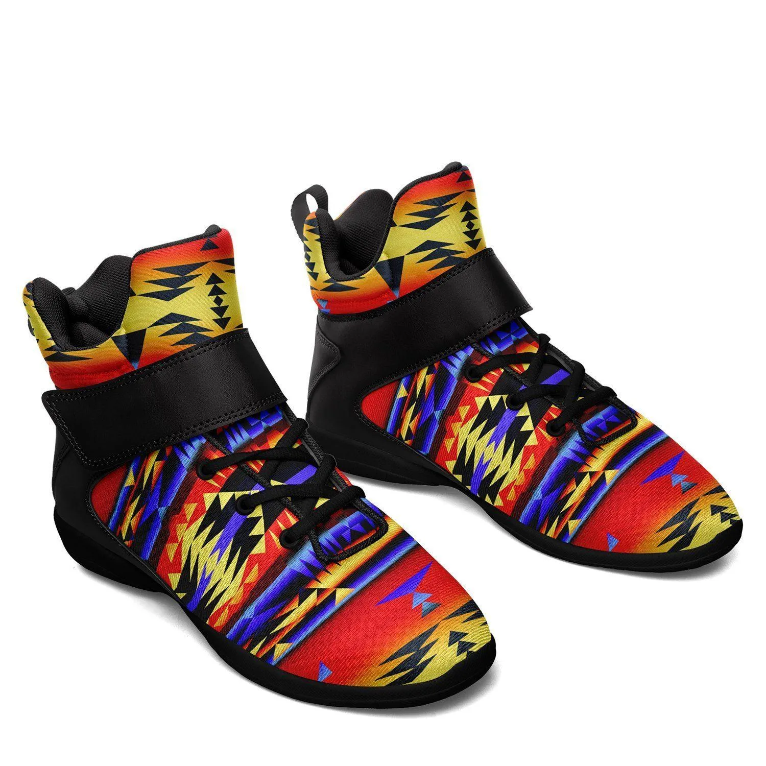 Between the San Juan Mountains Ipottaa Basketball / Sport High Top Shoes - Black Sole