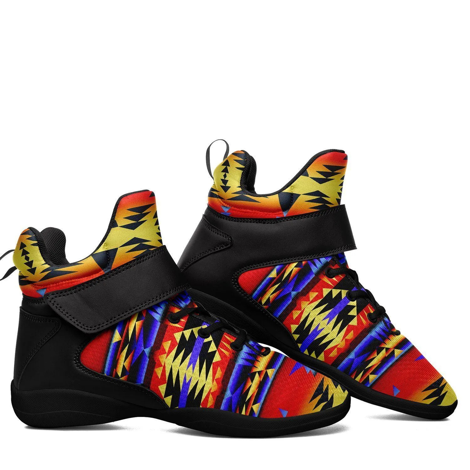 Between the San Juan Mountains Ipottaa Basketball / Sport High Top Shoes - Black Sole