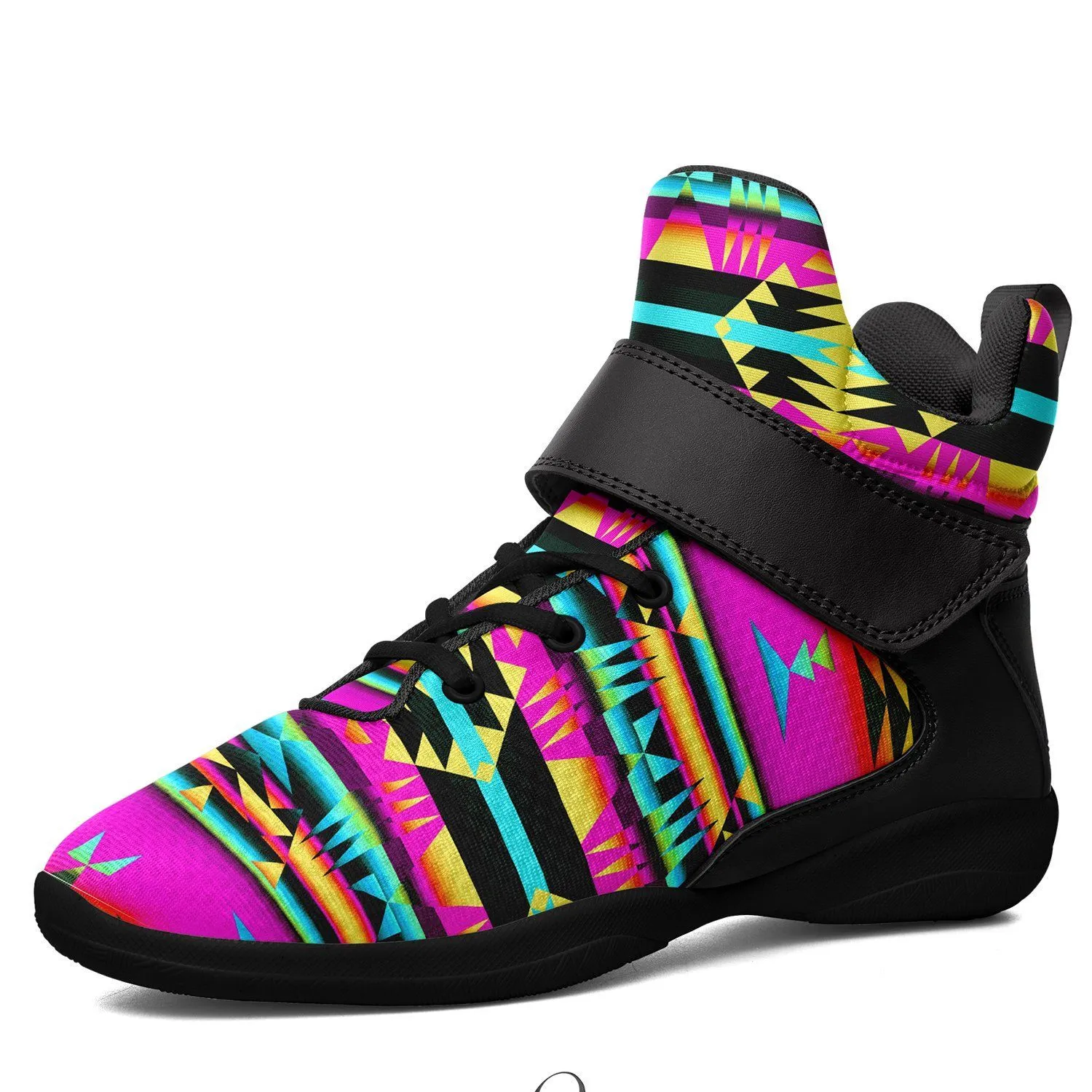 Between the Sunset Mountains Ipottaa Basketball / Sport High Top Shoes - Black Sole