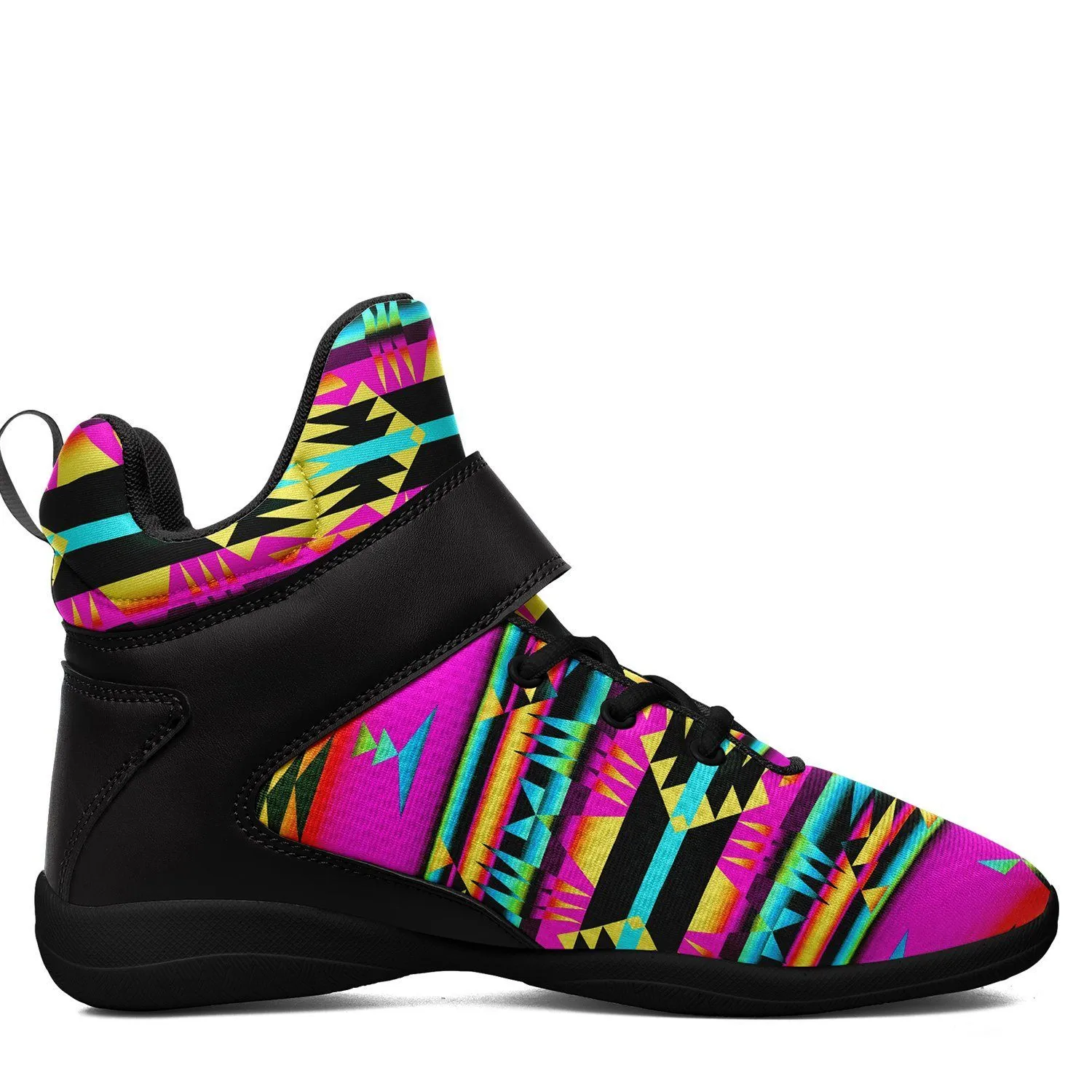 Between the Sunset Mountains Ipottaa Basketball / Sport High Top Shoes - Black Sole