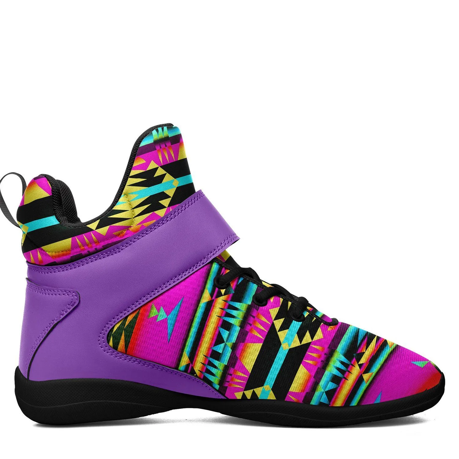 Between the Sunset Mountains Ipottaa Basketball / Sport High Top Shoes - Black Sole