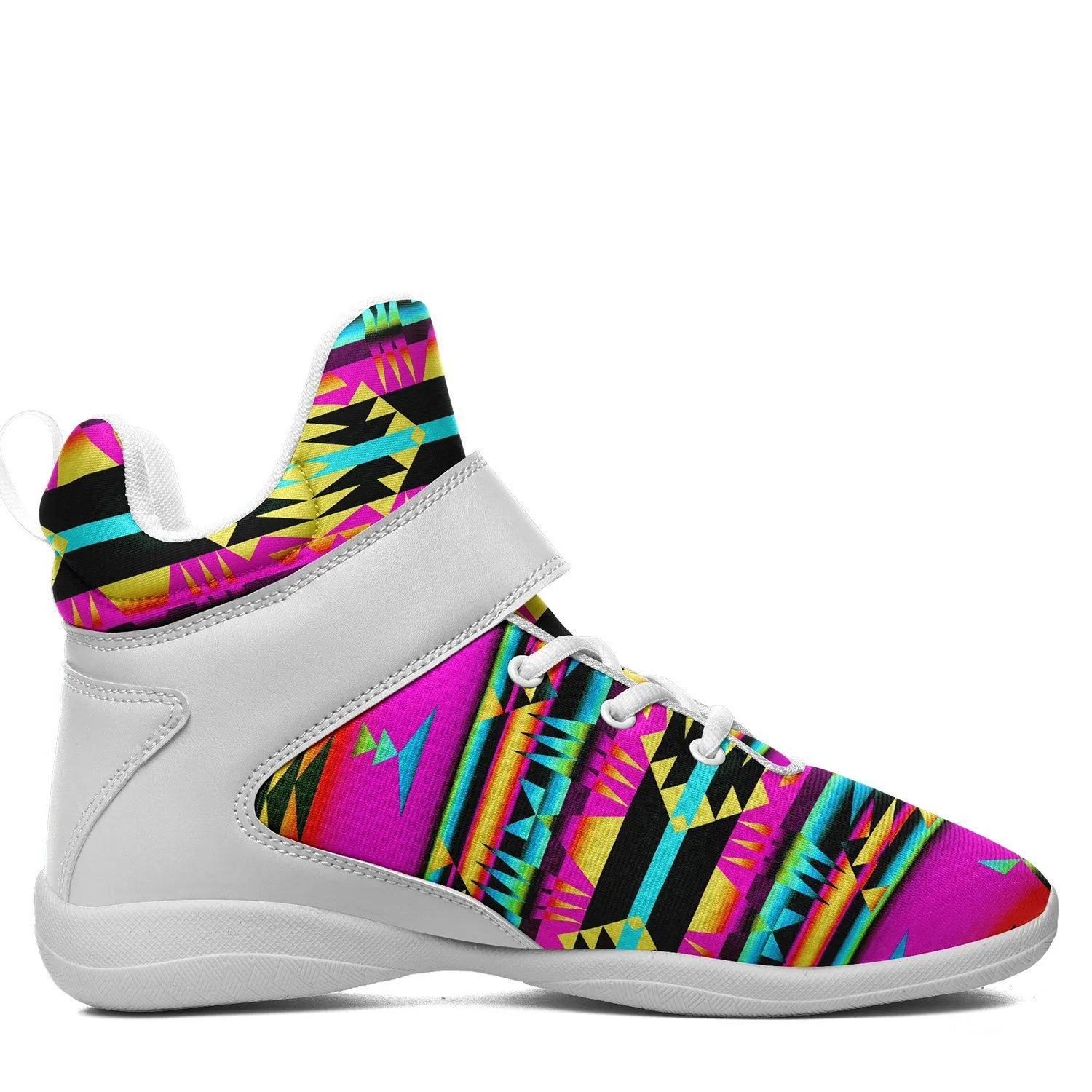 Between the Sunset Mountains Ipottaa Basketball / Sport High Top Shoes - White Sole